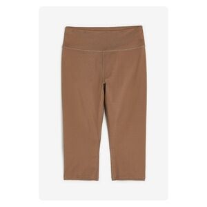 ★ NWT H&M High Waisted Capri Tights - Light Brown ★